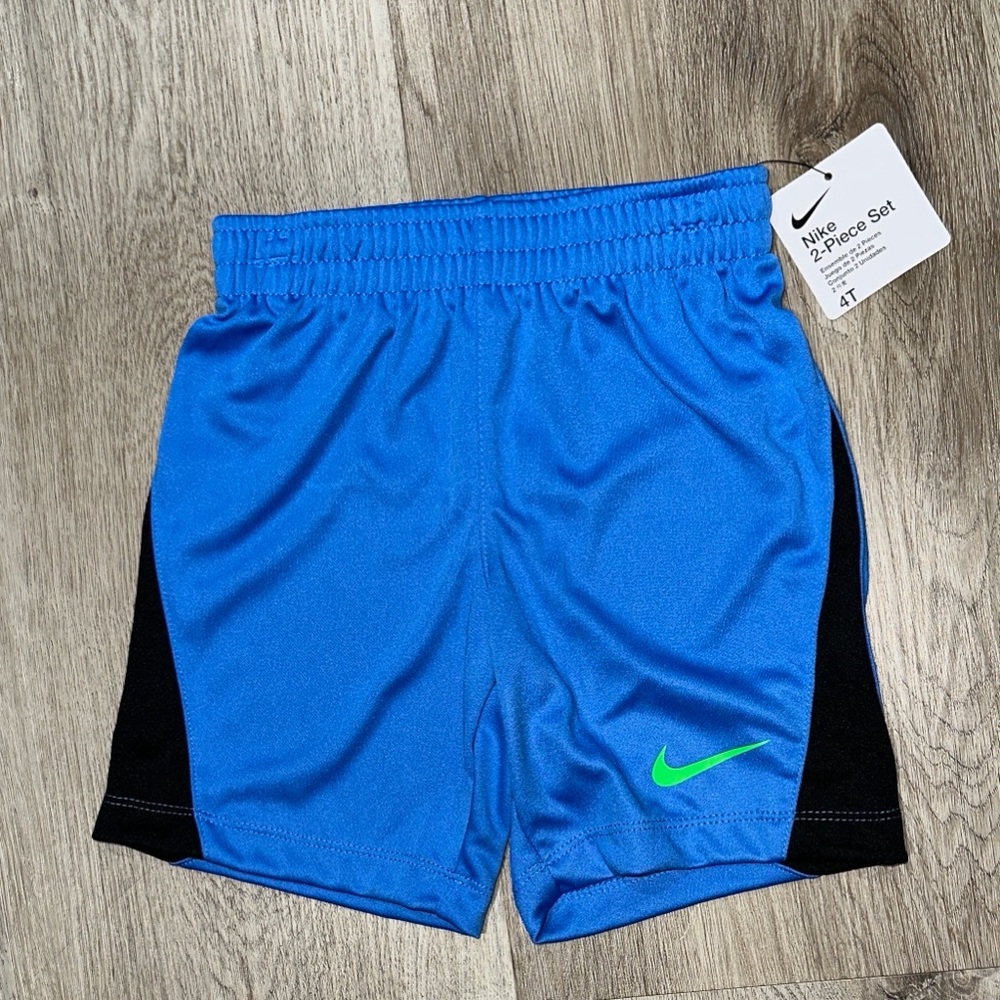 Nike Kids Blue Shorts with Black Panels